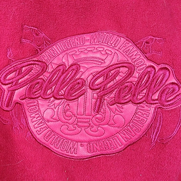 PellePelle Youth Fur Trim Hooded Wool Coat/Jacket in Discontinued Hot Pi… - Picture 10 of 13